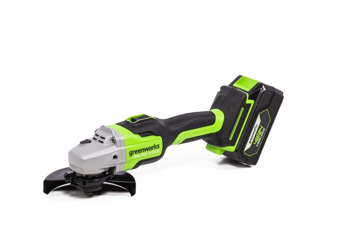 Угловая шлифовальная машина, аккумуляторная Greenworks 24V,  бесщеточная, c 1хАКБ 4 3200207UB - фото 5112
