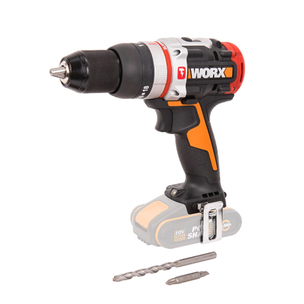 Дрель-шуруповерт ударная аккумуляторная WORX WX354.9, 20В, бесщеточная, без АКБ и ЗУ WX354.9 - фото 5248
