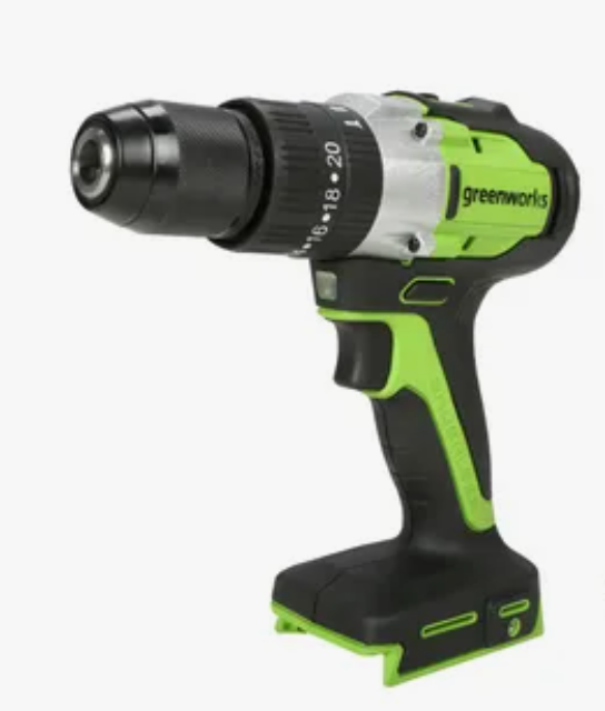 Дрель-шуруповерт ударная аккумуляторная Greenworks GD24DD60, 24V, бесщеточная, без АКБ и ЗУ 3704107 - фото 5275