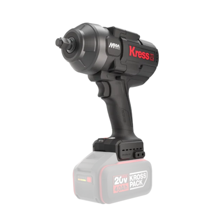 Гайковерт аккумуляторный бесщеточный KRESS KUB33.91, 20В, 1/2", 1300 Нм, без АКБ и ЗУ, кейс KUB33.91 - фото 5300