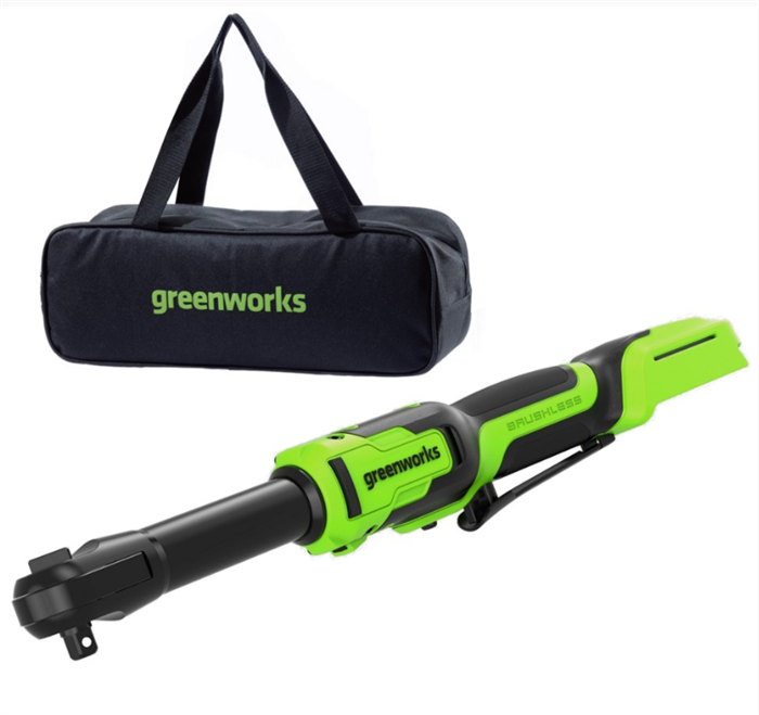 Гайковерт-трещотка акк. Greenworks GD24RWX удлин.,24V,б/щет,0-250об/мин,1/2",80Нм,без АКБ и ЗУ,сумка 3804207 - фото 5316