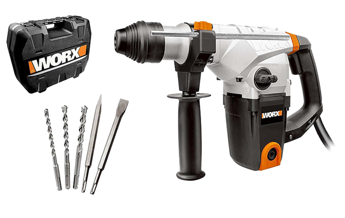 Перфоратор WORX WX333, 1250Вт, кейс WX333 - фото 5349