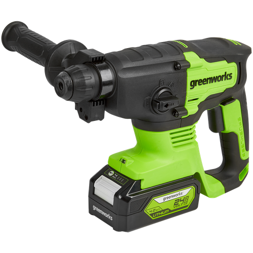 Перфоратор аккумуляторный бесщеточный Greenworks GD24SDS2 2 ДЖ, 24V, без АКБ и ЗУ 3803007 - фото 5360