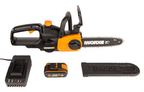 Пила цепная аккумуляторная WORX WG322E.1, 20В, 25 см, 2Ач х1 и ЗУ WG322E.1 Пила цепная аккумуляторная WORX WG322E.1, 20В, 25 см, 2Ач х1 и ЗУ WG322E.1