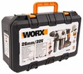 Перфоратор аккумуляторный WORX WX 392, 20В, 4 Ач x2 ,кейс WX392