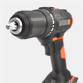 Дрель-шуруповерт аккумуляторная WORX WX108, 50Нм, 20В, 2Ач x2, ЗУ 2А, кейс WX108 - фото 5229