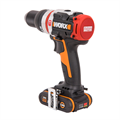 Дрель-шуруповерт ударная аккумуляторная WORX WX354, 20В, бесщеточная, 2,0Ач*2,кейс WX354 - фото 5246