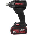 Гайковерт аккумуляторный бесщеточный KRESS KU270.1, 20В, 4Ач х2, Зу 6А, кейс KU270.1 - фото 5296